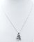 Diamonds, 18 Karat White Gold Dolphins Pendant Necklace, Image 2