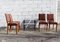 Mid-Century French Wooden Dining Chairs, Set of 4, Image 2