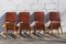 Mid-Century French Wooden Dining Chairs, Set of 4, Image 8