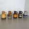 Vases Fat Lava Vintage en Poterie par Scheurich, Allemagne, Set de 5 2