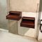 Italienischer Mid-Century Modern Wandschrank aus Massivholz, 1950er, 2er Set 2