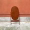 Mid-Century Italian Free-Standing Full Length Oval Wood Floor Mirror, 1950s 4