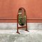 Mid-Century Italian Free-Standing Full Length Oval Wood Floor Mirror, 1950s 2