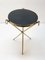 Mid-Century Round Italian Brass and Glass Side Table with Tripod Structure, 1950s 10