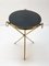 Mid-Century Round Italian Brass and Glass Side Table with Tripod Structure, 1950s, Image 10