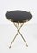 Mid-Century Round Italian Brass and Glass Side Table with Tripod Structure, 1950s 4