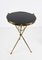 Mid-Century Round Italian Brass and Glass Side Table with Tripod Structure, 1950s, Image 4