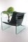 Black Leather & Glass Chair by Giovanni Tommaso Garattoni, Italy 16