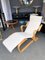 Italian Bentwood & Fouclé ​​Fabric Chaise Longue by Marcel Breuer 7