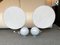 Lampade modulari sferiche in marmo di 3 Luci, Italia, anni '70, set di 2, Immagine 3