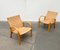 Skandinavische Vintage Armlehnstühle aus Holz, 2er Set 41