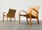 Skandinavische Vintage Armlehnstühle aus Holz, 2er Set 2