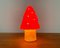 Postmoderne deutsche Mushroom Tischlampe aus Kunststoff von Heico 13