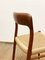 Mid-Century Danish Teak Model 75 Chair by Niels O. Møller for J.l. Moller, 1950s, Image 11