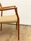 Mid-Century Danish Teak Armrest Model 64 Chair with Braid of Niels O. Møller for J.l. Moller, 1950s, Image 8