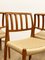 Mid-Century Design Danish Teak Chairs with Braid by Niels O. Møller 83 for J.l. Mollers, 1950s, Set of 6, Image 15