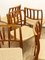 Mid-Century Design Danish Teak Chairs with Braid by Niels O. Møller 83 for J.l. Mollers, 1950s, Set of 6 7