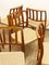 Mid-Century Design Danish Teak Chairs with Braid by Niels O. Møller 83 for J.l. Mollers, 1950s, Set of 6, Image 7