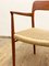 Mid-Century Danish Teak Model 56 Armrest Chair with Braid by Niels O. Møller for J.l. Moller, 1950s 15