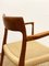 Mid-Century Danish Teak Model 57 Chairs by Niels O. Møller for J.l Møllers Møbelfabrik, 1950s, Set of 2, Image 17