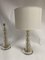 Brass and Murano Glass Lamps, Set of 2 1