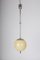 Bauhaus Nickel Plated Pendant Lamp, 1930s 1