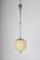 Lámpara colgante Bauhaus niquelada, años 30, Imagen 1