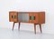 Italian Teak and Brass Sideboard with Bar, 1950s 1
