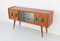 Italian Teak and Brass Sideboard with Bar, 1950s 4