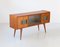 Italian Teak and Brass Sideboard with Bar, 1950s 7