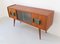 Italian Teak and Brass Sideboard with Bar, 1950s 8