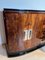 Art Deco Sideboard, Walnut Veneer and Black Lacquer, France circa 1930, Image 5