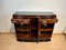 Small Art Deco Walnut Veneer Sideboard with Open Shelf, France, 1930s, Image 3