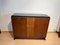 Small Art Deco Walnut Veneer Sideboard with Open Shelf, France, 1930s, Image 16