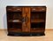 Small Art Deco Walnut Veneer Sideboard with Open Shelf, France, 1930s 18