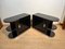 Pair of Art Deco Cabinets/Nightstands, Black Lacquer, Chrome, France circa 1930, Set of 2 10