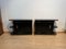 Pair of Art Deco Cabinets/Nightstands, Black Lacquer, Chrome, France circa 1930, Set of 2, Image 3