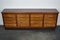 Mid-20th Century German Industrial Walnut Apothecary Cabinet Lowboard 11