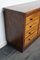 Mid-20th Century German Industrial Walnut Apothecary Cabinet Lowboard 16