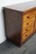 Mid-20th Century German Industrial Walnut Apothecary Cabinet Lowboard, Image 16