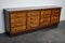 Mid-20th Century German Industrial Walnut Apothecary Cabinet Lowboard 12