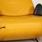 Yellow Leather WK 694 Armchair with Relax Function from WK Wohnen 4