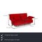 Red Fabric Multy 3-Seat Sofa with Sleeping Function from Ligne Roset 2