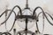 Large Brutalist Wrought Iron Chandelier by Günther Lambert, Image 6