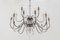 Large Brutalist Wrought Iron Chandelier by Günther Lambert, Image 3