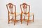 Shield Back Wheatsheaf Design Dining Chairs in the Style of Hepplewhite, Set of 6 4
