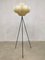 Lámpara de pie Cocoon Tripod de diseño vintage de Castiglioni, Imagen 1