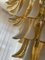 Lampadario grande in vetro di Murano color ambra nello stile di Mazzega, Immagine 5