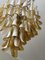 Large Amber Colored Murano Chandelier in the Style of Mazzega 6