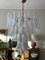 Large White Murano Chandelier in the Style of Mazzega, Image 1